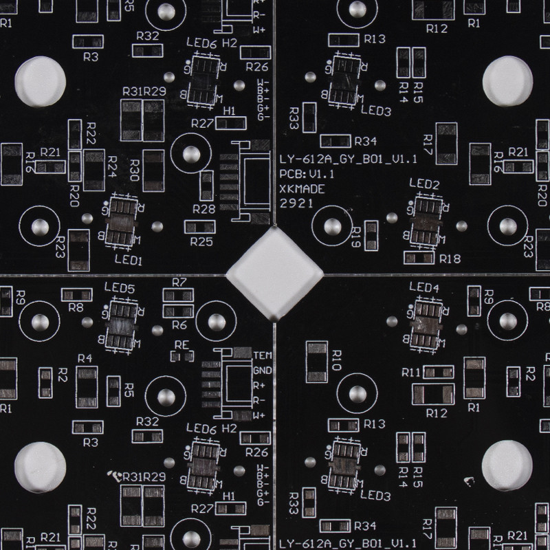 Quick Turn Pcb Prototypes Clad Single Sided Pcb Assembly Services Of LED Aluminum PCB