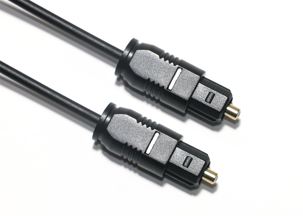 Factory Outlet Toslink Optic Audio Cable PMMA Black PVC With Dust Cap extra thin for Soundbar
