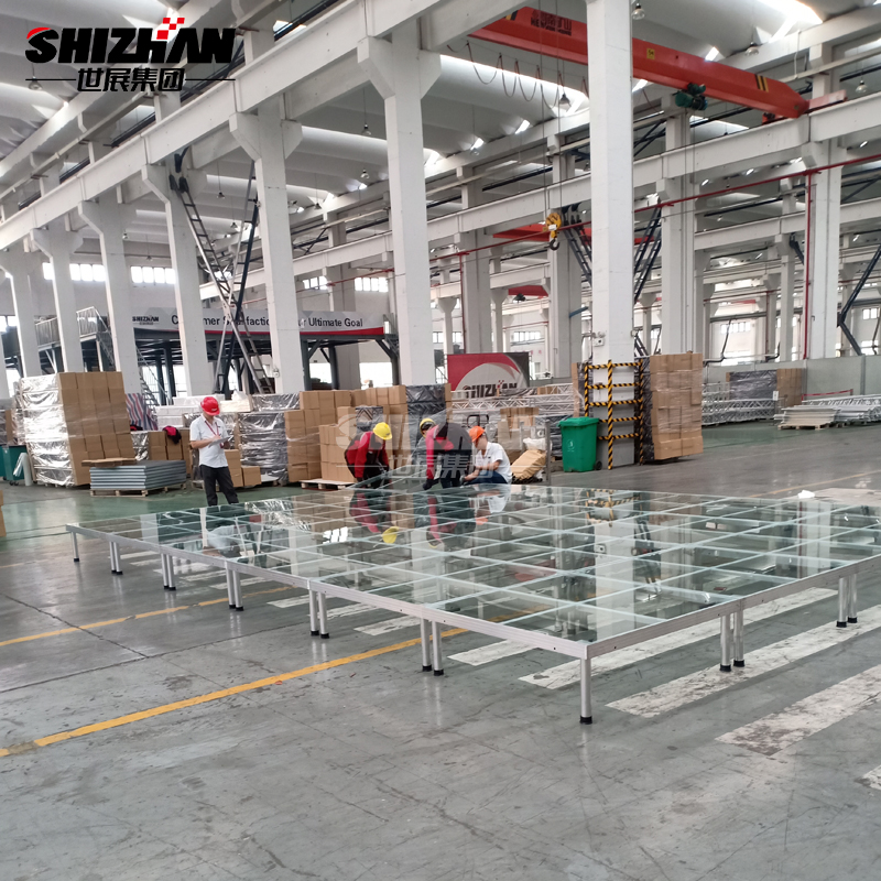 Acrylic Glass Aluminum Frame Royal Adjustable Living Room Stage Platform