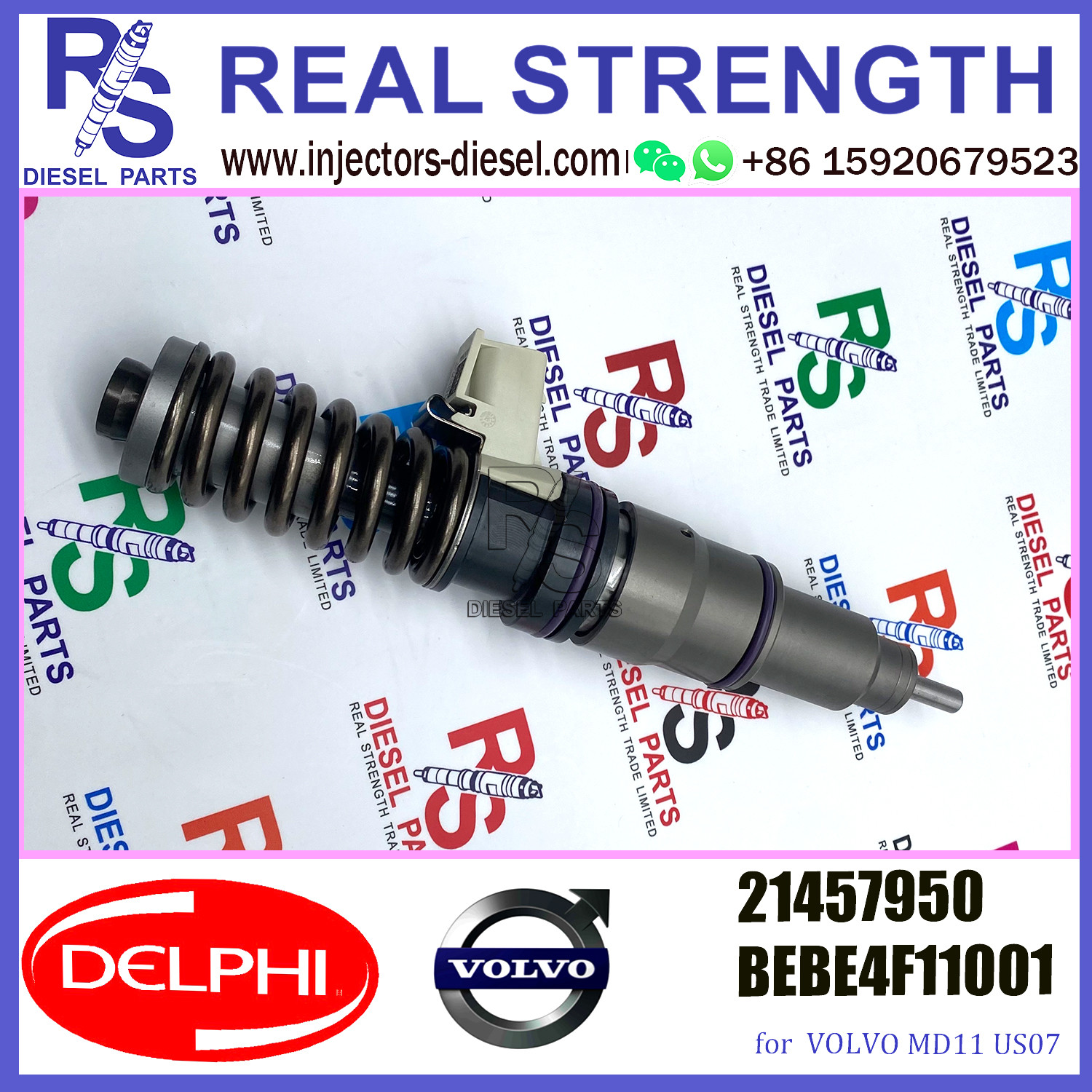 MD11 US07 V-O-L-V Fuel Injection 4 Pin 21457950 21457950 BEBE4F11001 E3.3