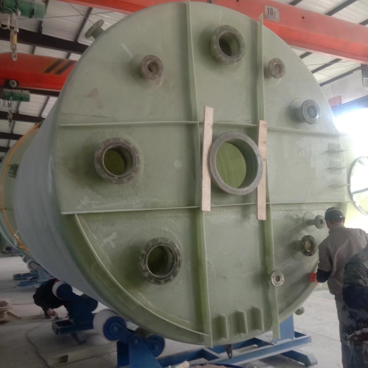 Water Pretreatment FRP Chemical Tank Cylindrical 3600mm*5210mm