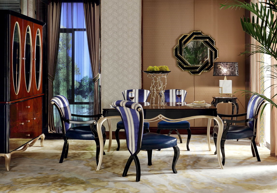 Villa house luxury furniture of Coffee table and Leather chaise chairs for Living lobby furniture China factory selling