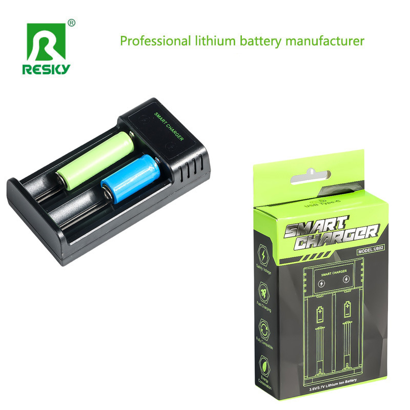 Rechargeable Smart Battery Charger For 14500/18350/18500/18650/26650/21700 Li-ion Cell