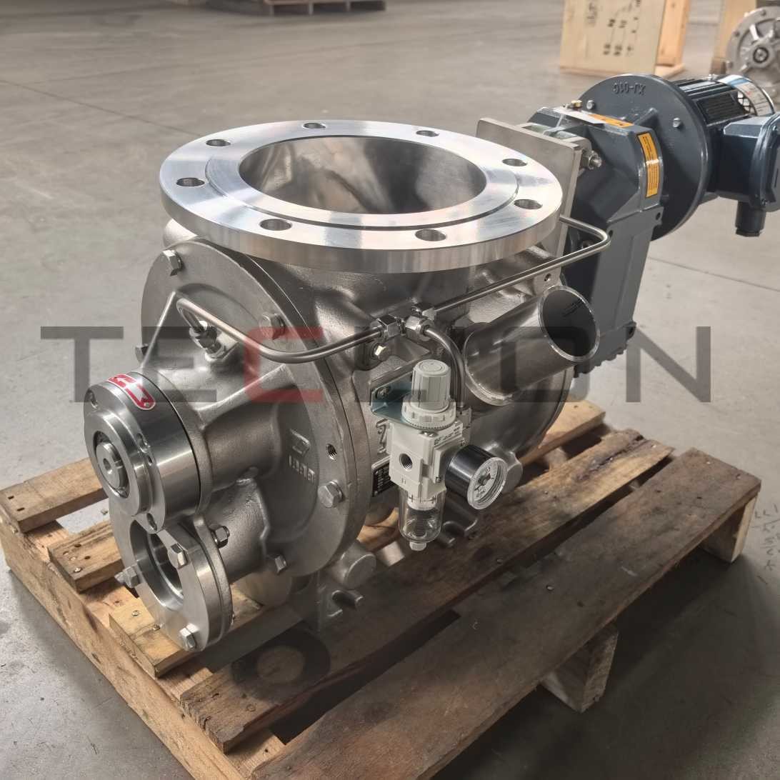 Rotary Valve For Conveying Calcium Carbonate Material