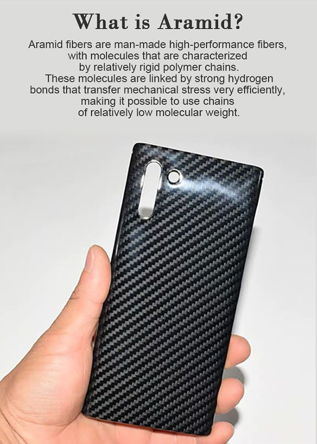Non Conductive Aramid Fiber Samsung Note 10 Protective Case