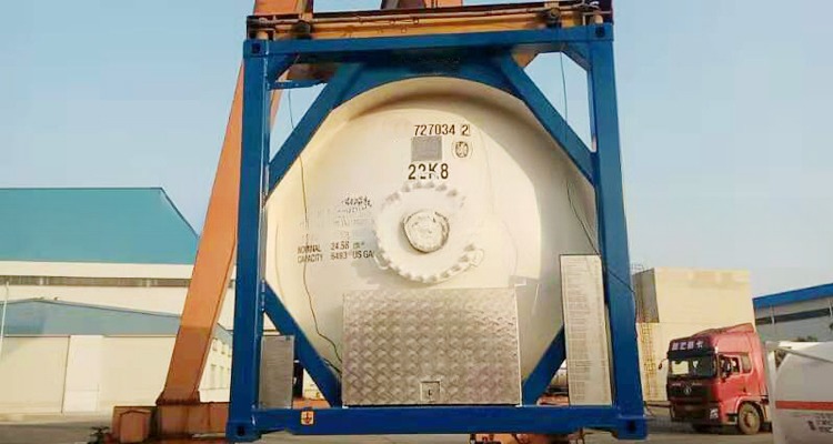9 High Stacking T50 LPG Liquid Chlorine Gas 20ft ISO Tank Container 18/23.45Bar Pressure