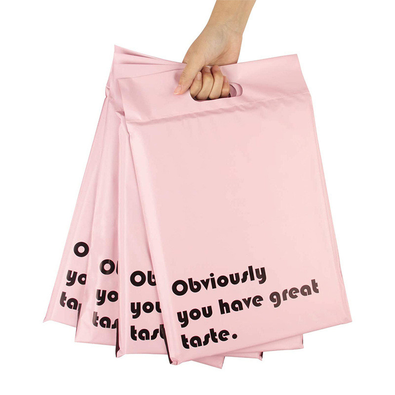 50 Micron-100 Micron PE Biodegradable Poly Mailers With Handle