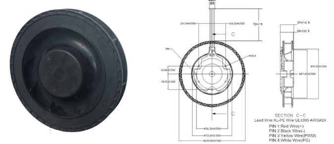 120x120x25mm High Performance Topfan Ventilation Fan Cooling Fan