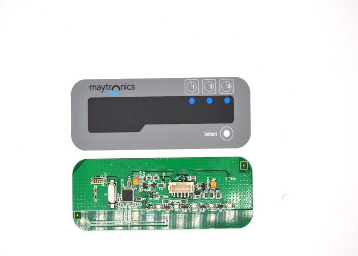 Professional Embossed Tactile PCB Membrane Switch Panel China With LED Window