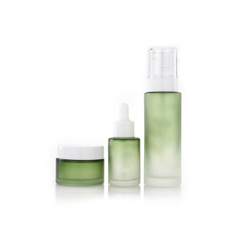 Round Amber Glass Skincare Packaging Customized 20ml 30ml 50ml 80ml 100ml