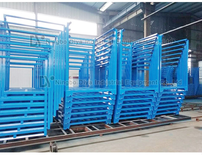 Warehouse Portable Stacking Rack System , Adjustable Metal Tire Rack Storage System