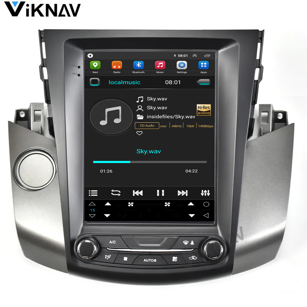 10.4 inch Android Touch Screen Car radioFor 2008-2012Toyota Rav4 Multimedia Player Navigation 4G Wireless Carplay