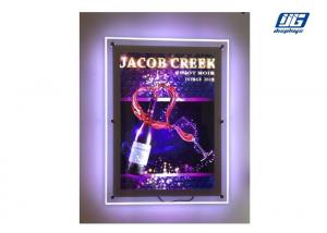 Single Side Poster Display Stands , A0 Size 35W Crystal Led Panel Edge Lit