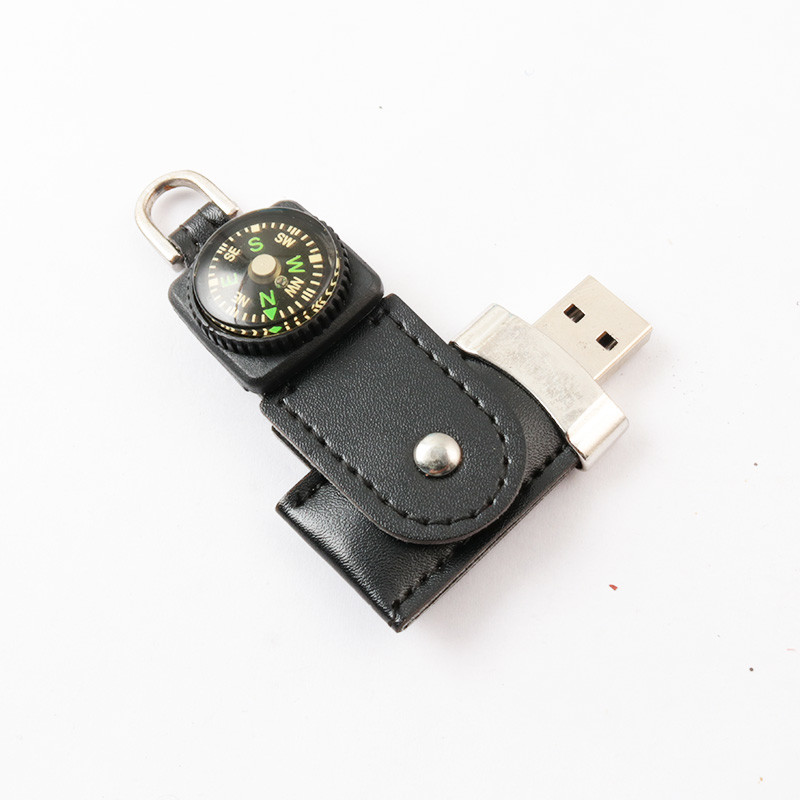Full Memory 2.0 3.0 Leather USB Flash Drive 16GB 32GB ROSH Approved