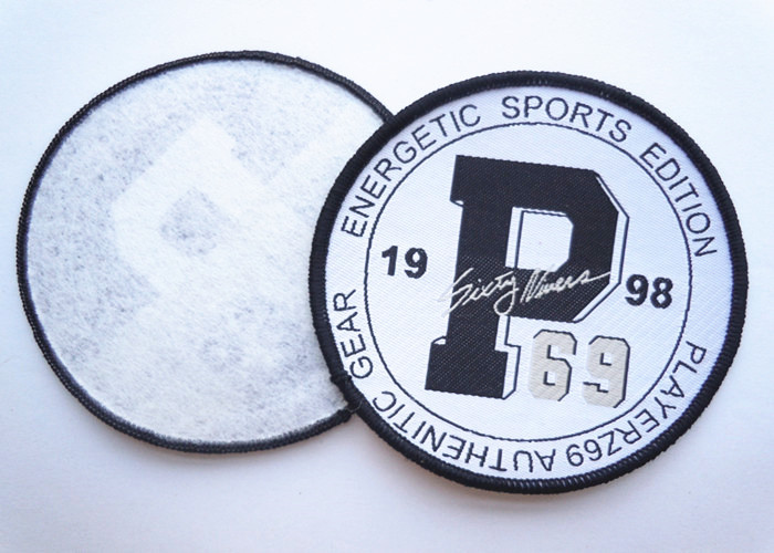 Rubber 3D Custom Clothing Patches Embosssed With Backing