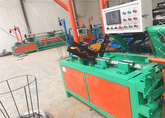 Blue Color Single Wire Chain Link Fencing Making Machine Fully Automatic
