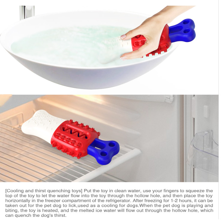 Ice Lolly Dog Chew Toy Brushes Teeth Floatable TPR ABS Material