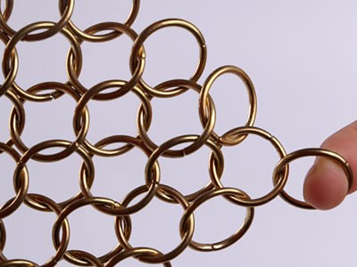 Stainless Steel Chain Link Ring Chainmail Decorative Mesh