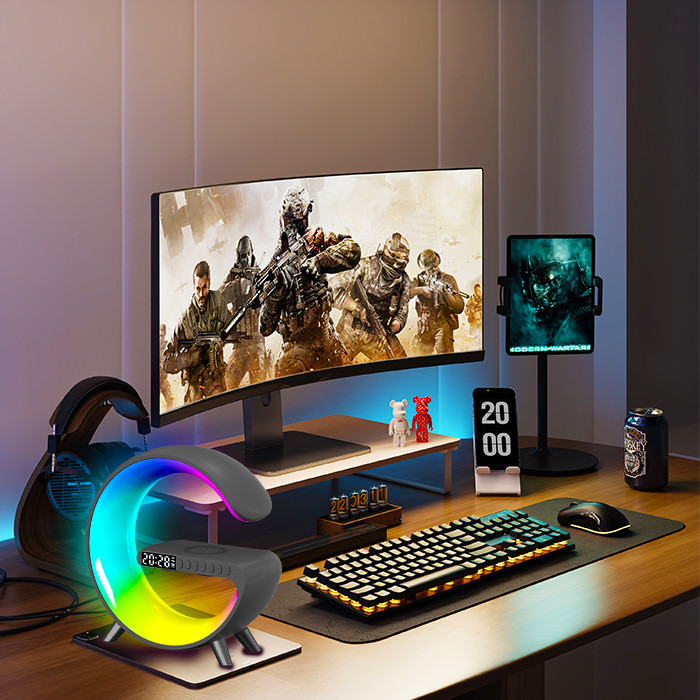 ABS RGB G Smart Light Sound Machine Multifunctional App Music G Speaker Lamp