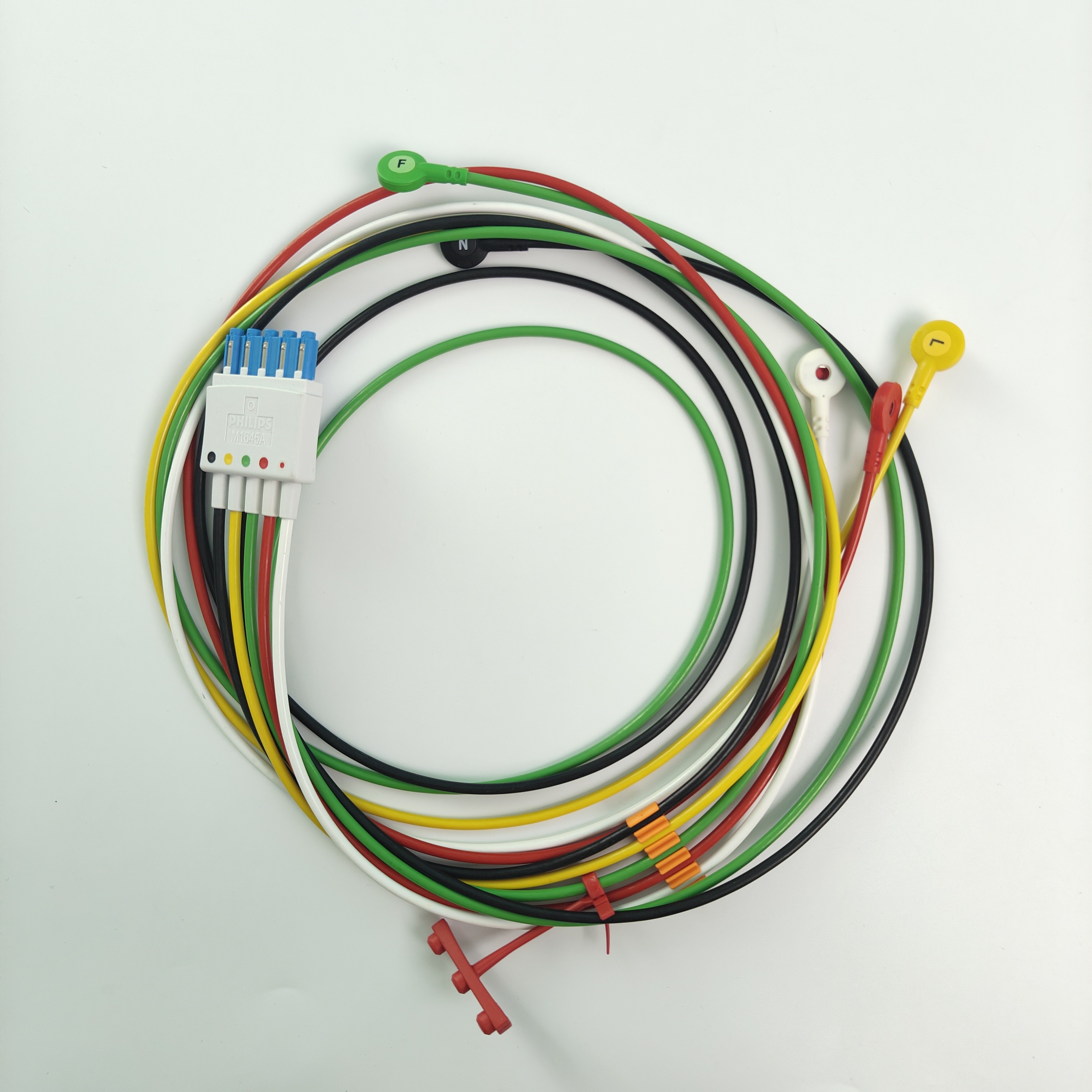 PHILIP Patient Monitor Original CBL 5 Leadset Snap IEC ICU REF M1645A 989803145001