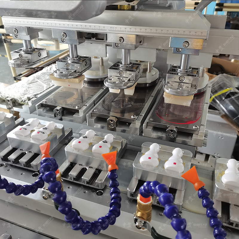 Four Color Semi Automatic Pad Printing Machine For Medical Small Bottle