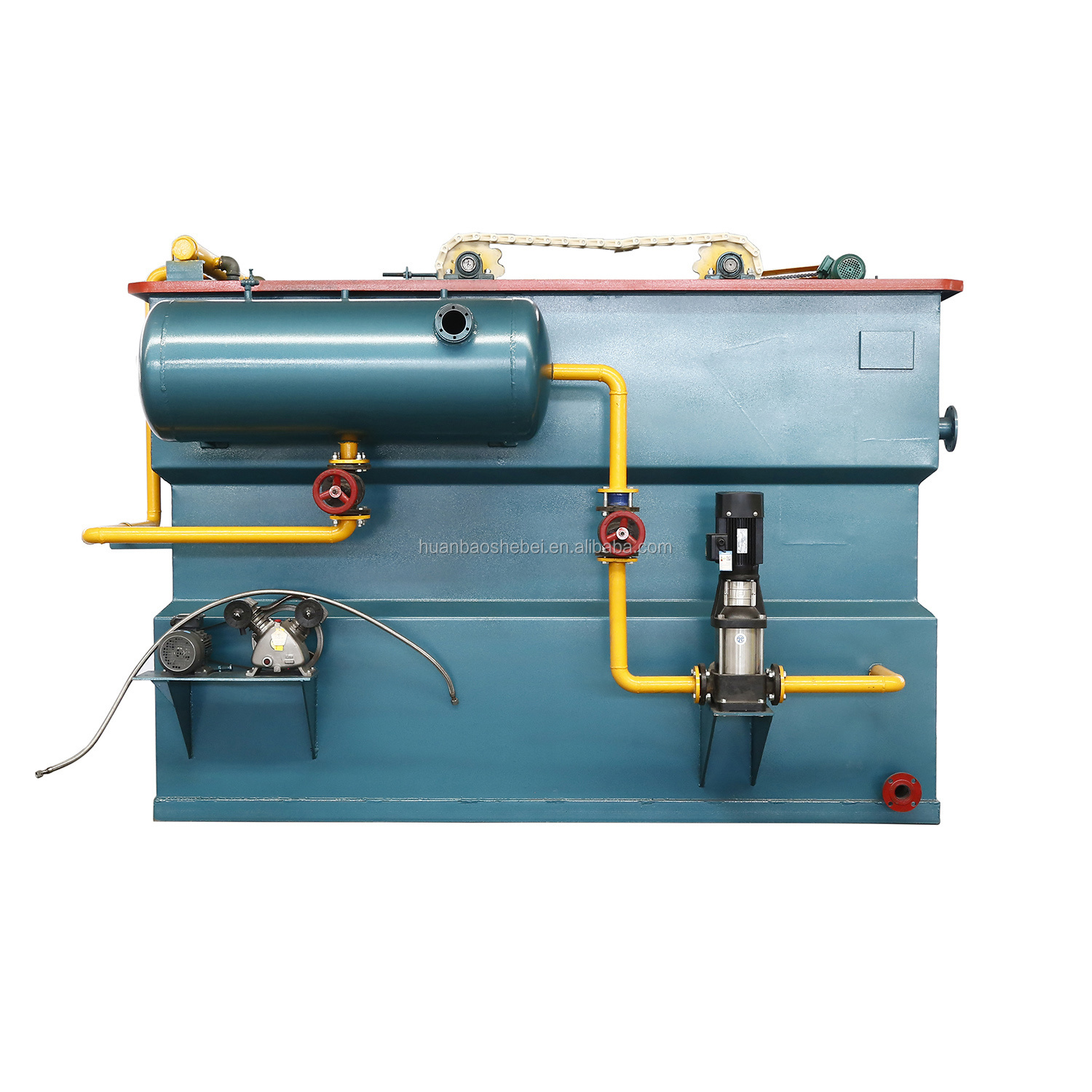 Silver/Green Sewage Separation Pretreatment with Dissolved Air Flotation Machine