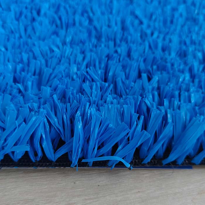 Multi Functional Tennis Artificial Turf Blue Color 25mm Synthetic Grass For Tennis Courts Or Other Sports Field