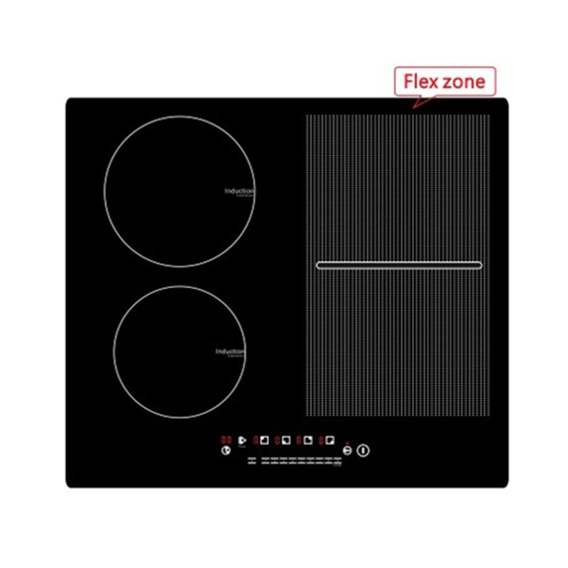 220V 7400W Flex Zone Four Burner Induction Cooktop