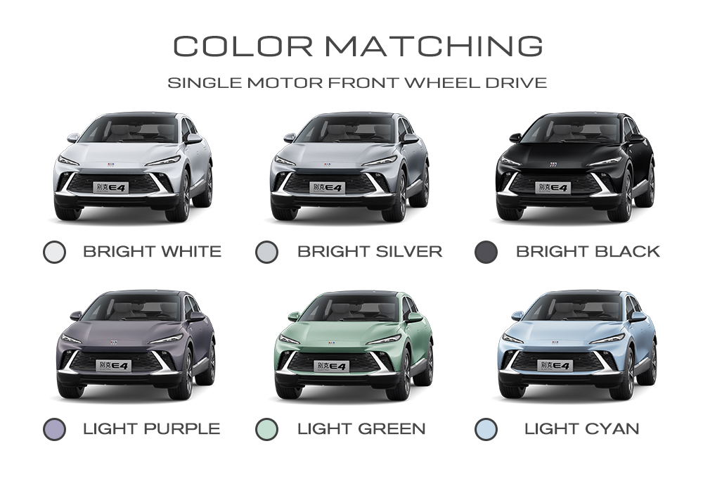 Max Speed 180km/h Fast Charging and Winter Birch White Color 2024 Buick E4 Luxury Electric Vehicle at an Unbeatable