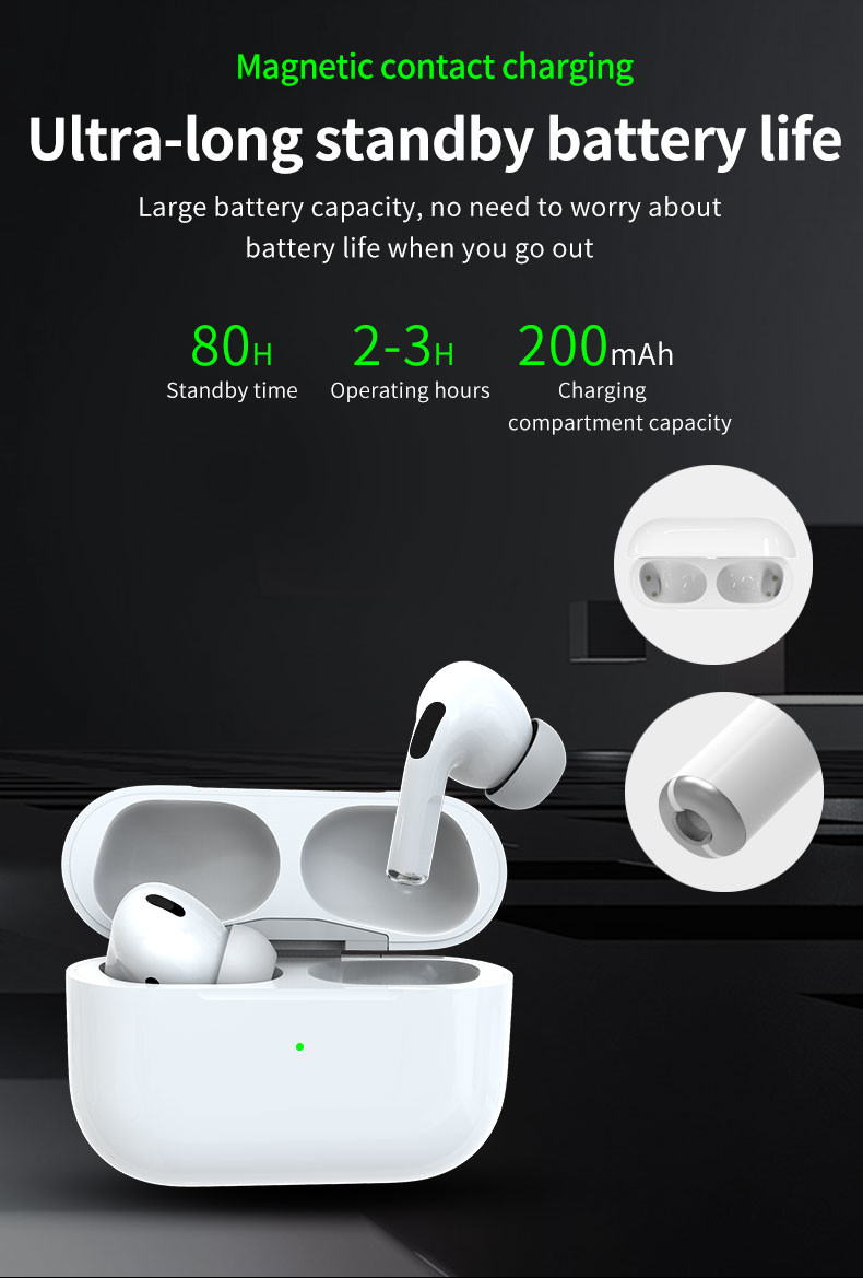 Pressure Sensor TWS Air3 JL Chipset Wireless Noise Cancelling Earbuds