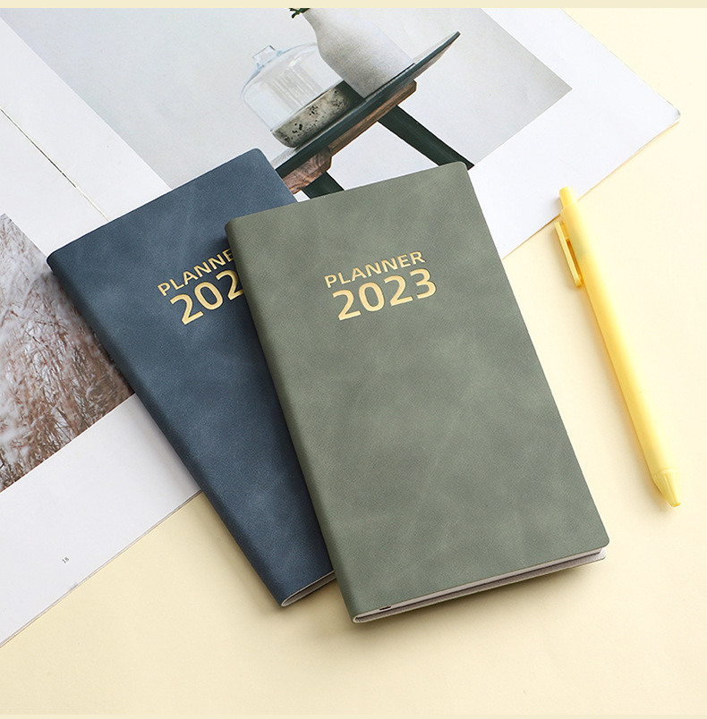 Leather Cover Notebook for Promotion Saddle Stitching Binding Journal Stationary