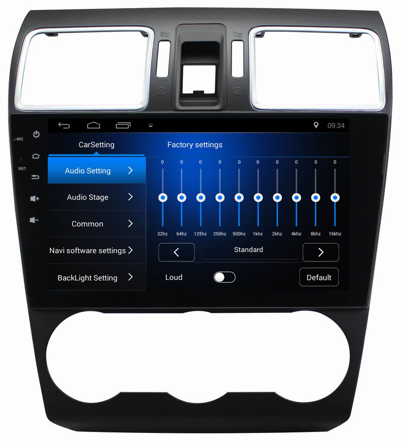 Ouchuangbo auto gps audio media stereo android 8.1 for Subaru Forester 2015 support USB SWC AUX radio dual zone video