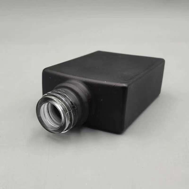 30ml 50ml Essential Oil Dropper Bottle Black Frosted Square