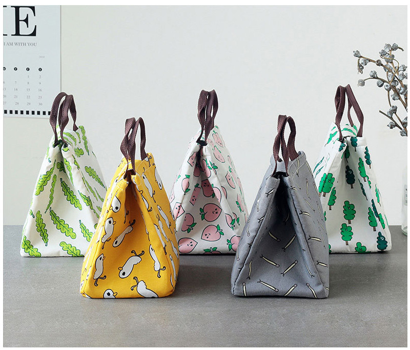 L19*D17cm Silk Printing Insulated Lunch Cooler Bags