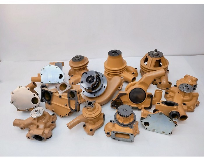 Komatsu Part S4D105-5 Water Pump 6140-60-1110 yellow color