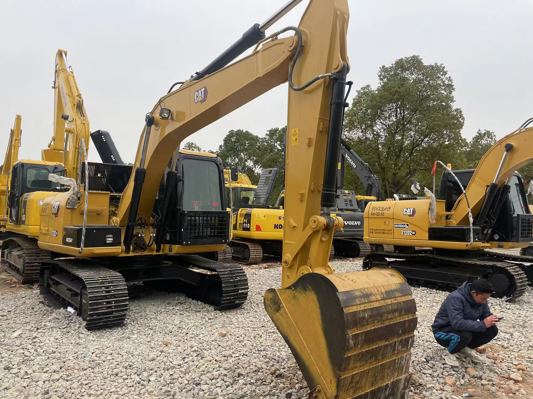 Excavators used CAT 312D second hand digger used machinery second excav hand used hydraulic excavator