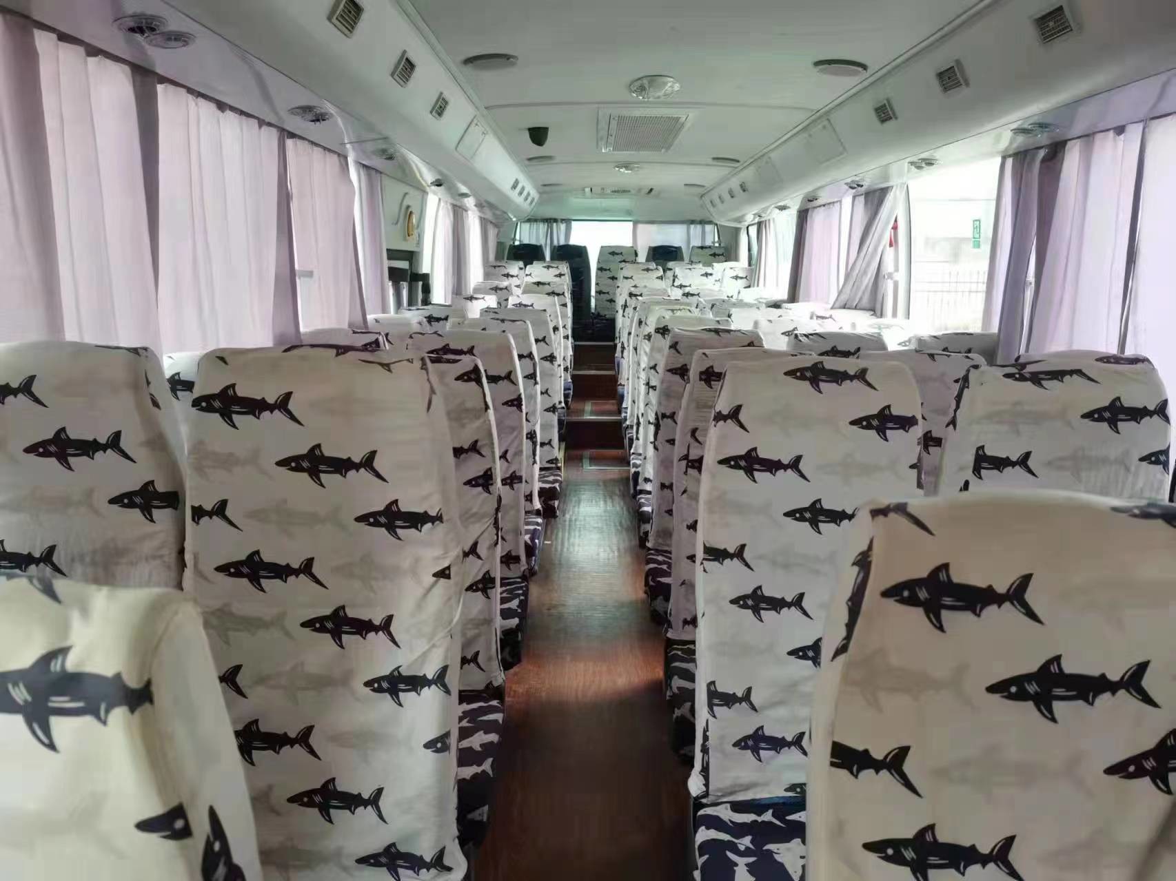 RHD/LHD Used Coach Yutong 60seats 2+3layout Two Doors Rear Yuchai Engine