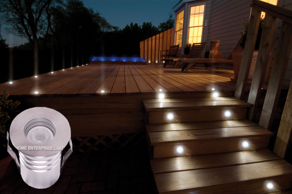 3w One Side Emitting In Ground Led Lights Stainless Steel For Landscape Garden