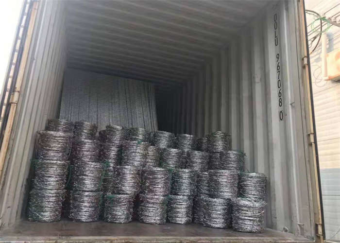 Double Strand Barbed Wire Razor Mesh Fence For Protection
