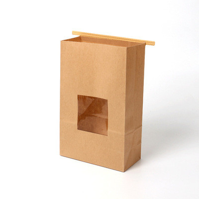 40gsm-150gsm French Bread Paper Bag Sharp Bottom Window