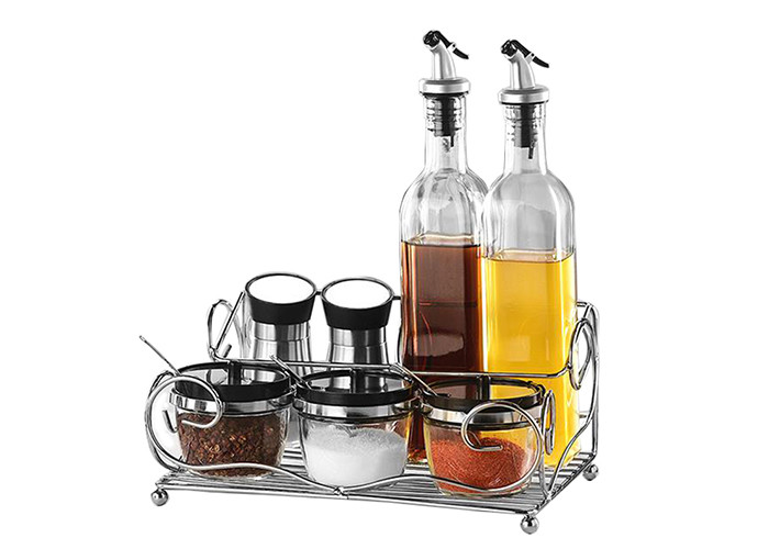 Customized Glass Storage Containers Transparent Color For Store Seasonings