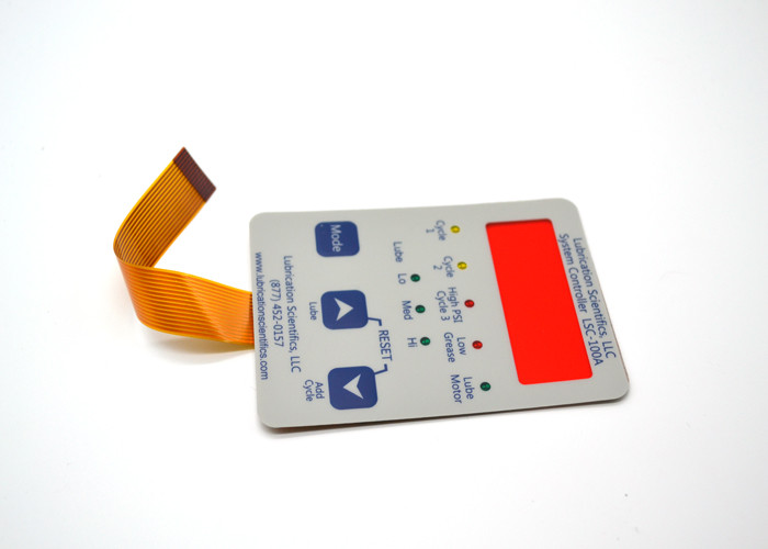 LED Embossed Tactile FPC Membrane Switch Keypad Moisture Proof 0.3mm Thick