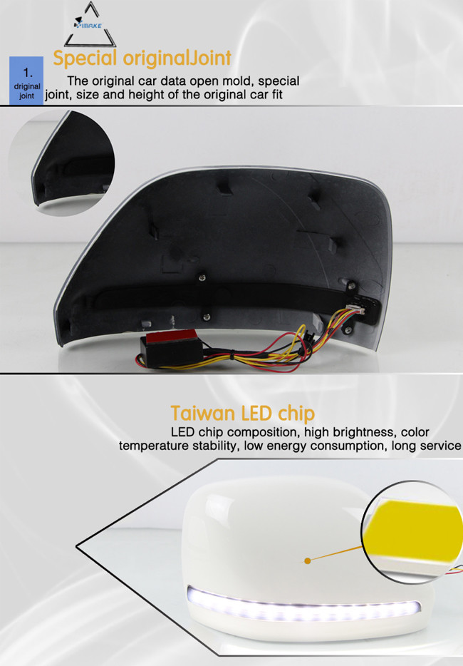 Car Side Rear View Mirror Lights Wing LED Chip Nissan Patrol Accessories