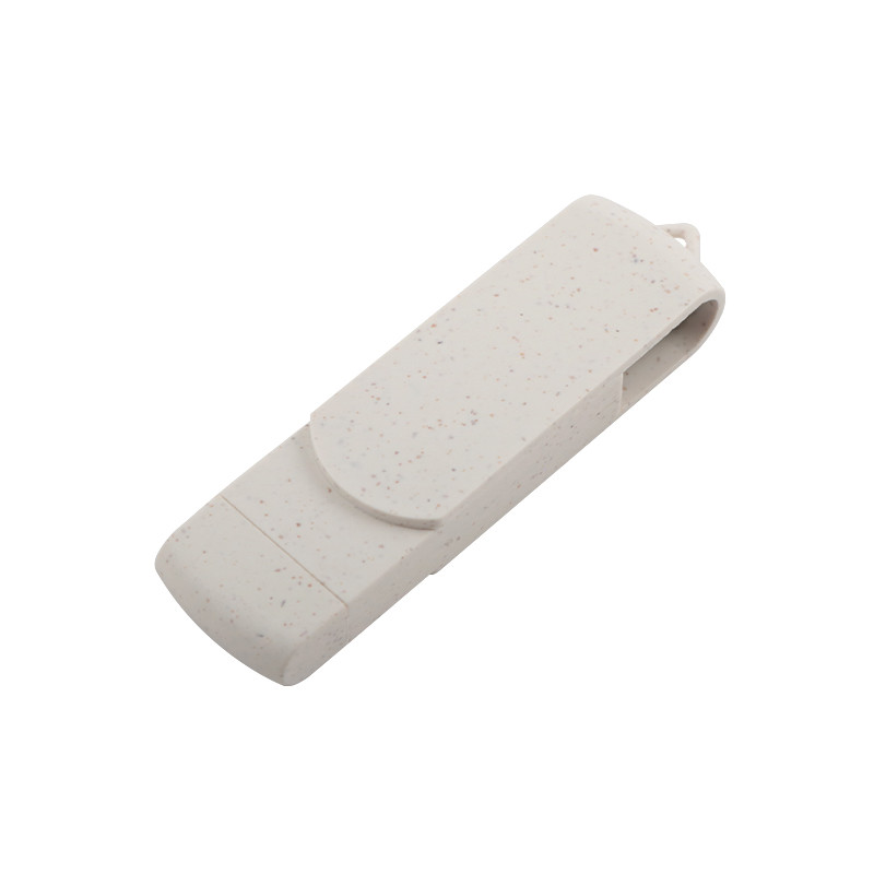Recyclable Material Box USB Flash Drive With Type C 3.0 Password Protected Data Storage Device