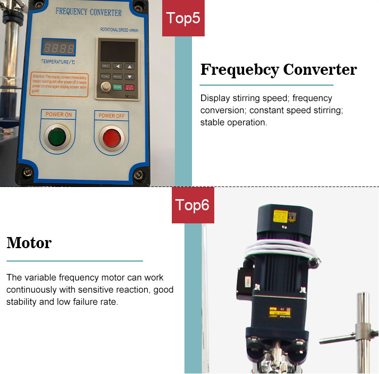 High Speed Laboratory Glass Reactor Big Jacketed Heating Cooling Double Layer Stirred Tank