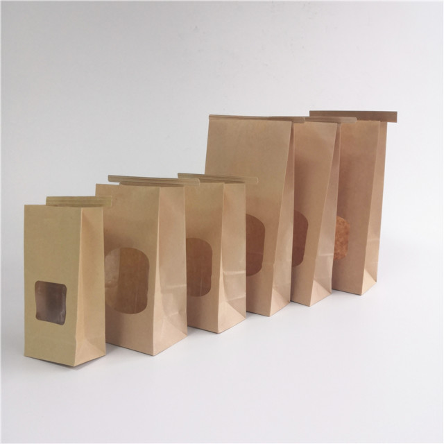 Resealable Customized Paper Bags Stand Up Pouches Gravure Printing With Clear Window