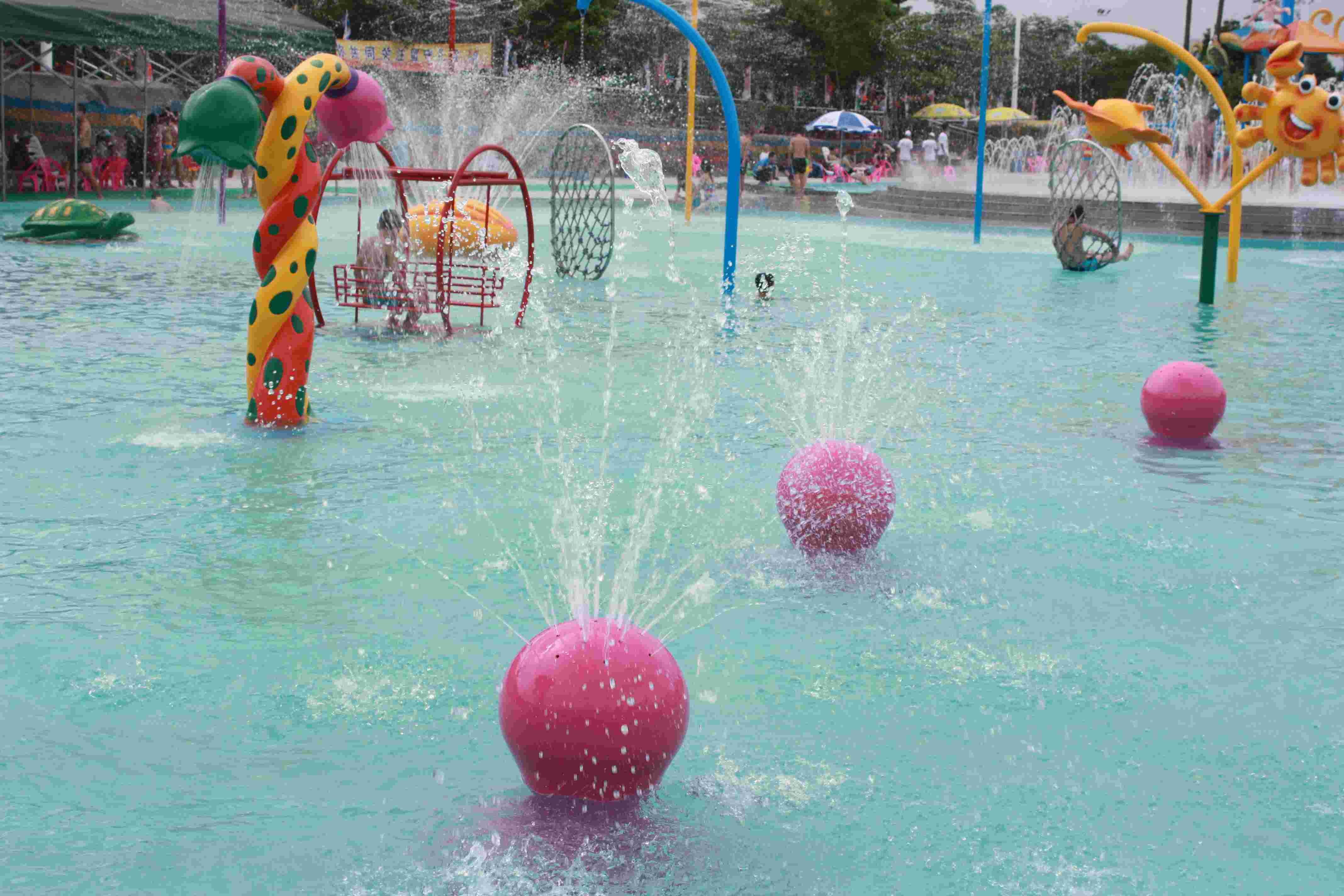 Fiberglass Spray Park Equipment For Children / Kids Customized Water Park Equipment