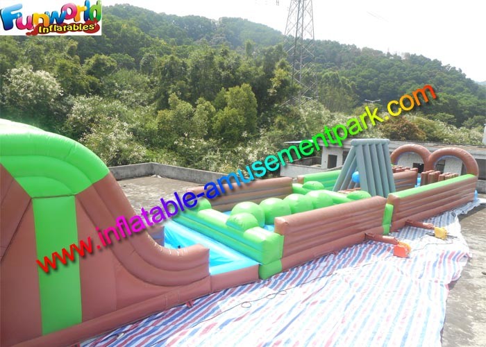 Waterproof Inflatable Playground 0.55mm PVC Tarpaulin Obstacle Course Inflatable