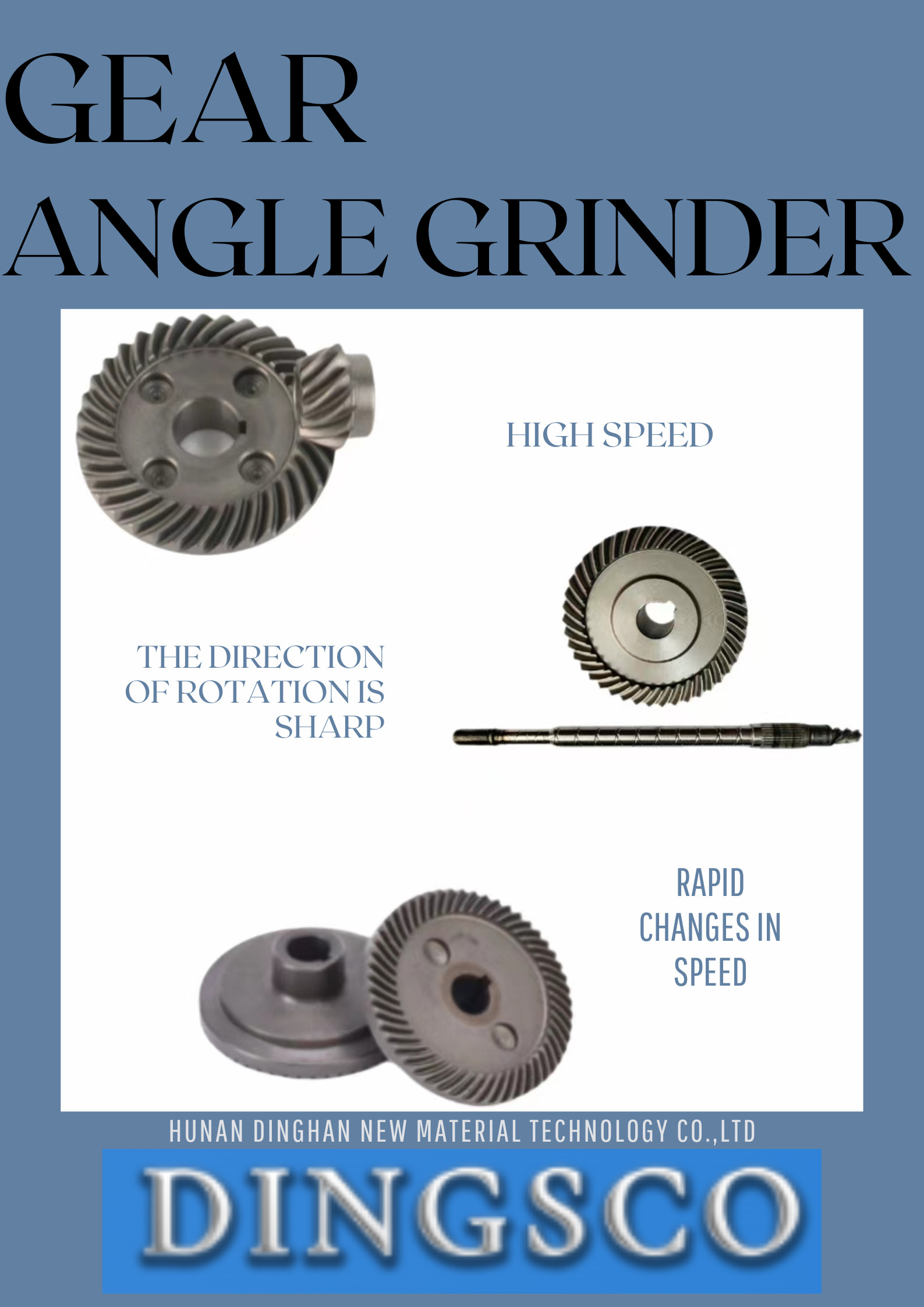 Spiral Bevel Gear For Angle Grinder Power Tools High Precision Transmission Spare Parts Accessories