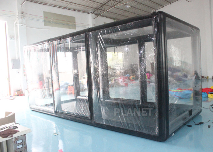 Airtight Welding Black Inflatable Garage Tent For Car Storage